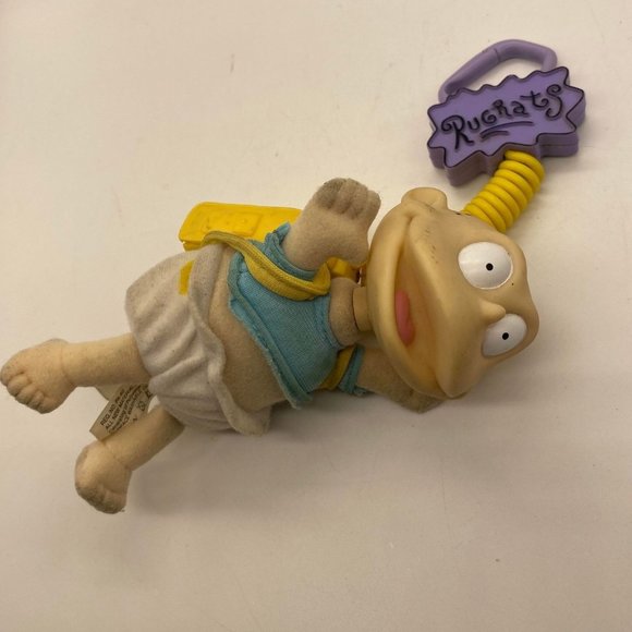 Well Loved Vintage 1999 Rugrats Tommy Talking Backpack Buddy Keychain Works! - Picture 1 of 6